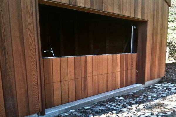 installing wood panel garage doors